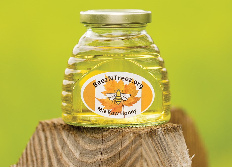 Jar of Beez n Treez Honey.