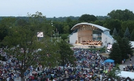 Crowds anticipate the annual Music in Plymouth festivities.