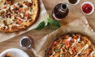 An assortment of pizzas from Firenza Pizza, a fast casual pizza chain now open in Plymouth
