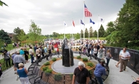 The Plymouth Veterans Memorial.