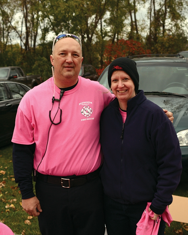 Deputy fire chief Kip Springer and Susie Springer