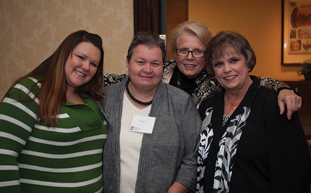 Stephanie Ruffi, Pat Burger, Rickie Gill and Penny Johnson