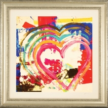 Heart #44 original mixed media on canvas