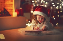 writing Christmas wish list to Santa