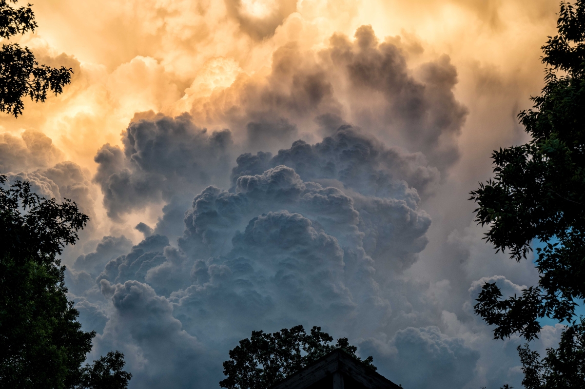 Explosive Clouds Over French Regional Park