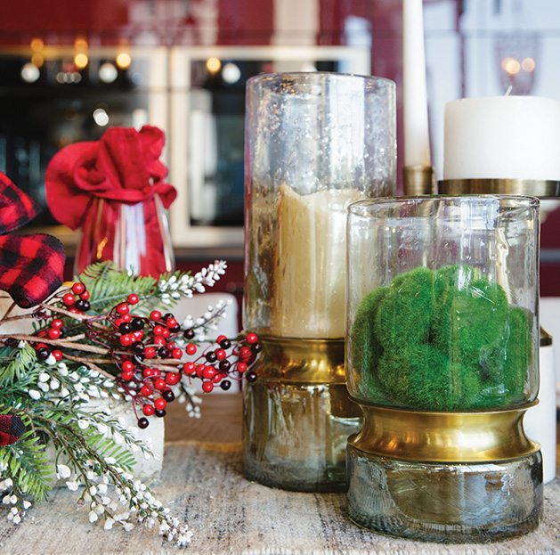 An elegant holiday table spread.
